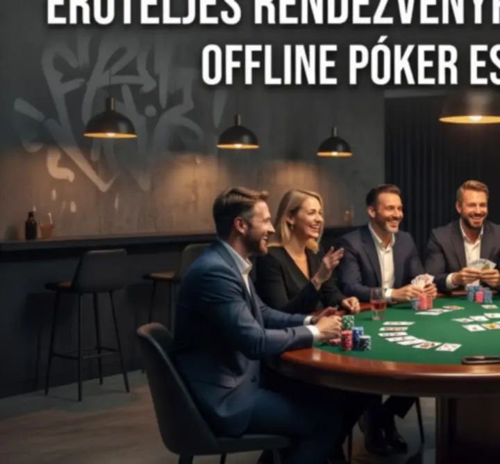 Offline póker esti esemény grafikus plakátja