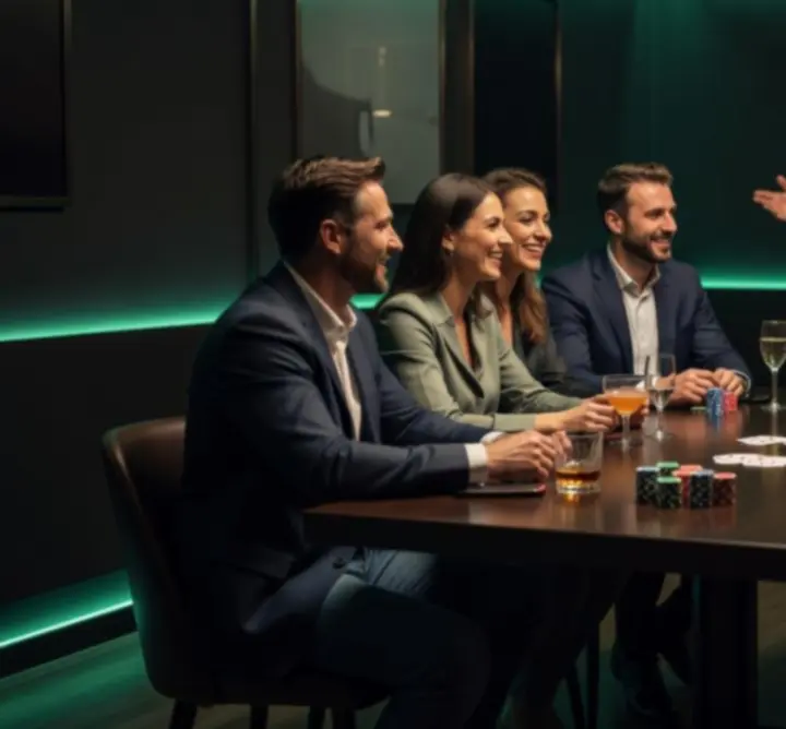 Offline póker est elegáns, társasági hangulatú pókerasztalokkal